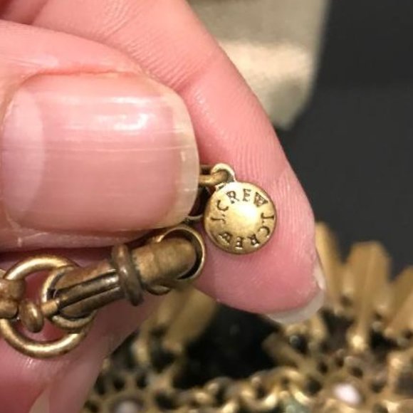 J. Crew Antique Gold-Tone Floral Necklace - Picture 5 of 9